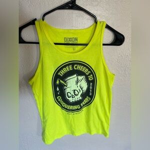 DIXXON Bright Yellow Graphic Tank Top Youth